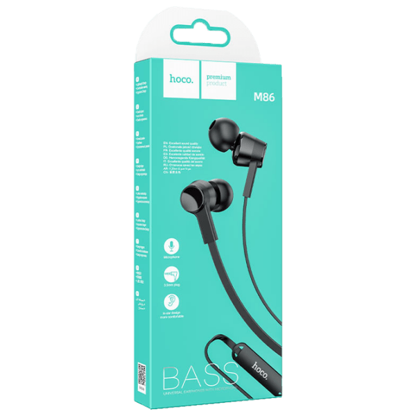 Căști Hoco M86 Black Cu fir / Personal / In ear photo 3