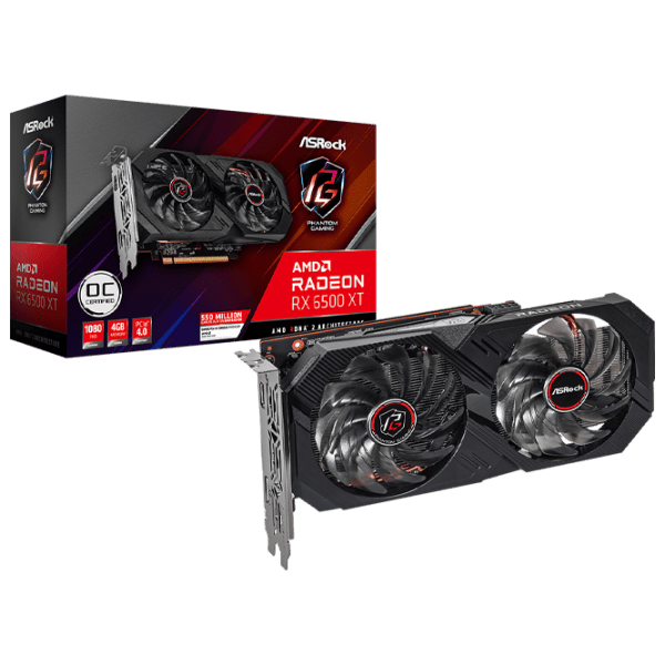 Видеокарта ASRock Radeon RX 6500 XT Phantom Gaming D OC 4 ГБ  photo 5