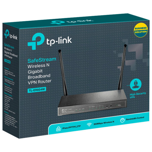 Wi-Fi Router TP-Link TL-ER604W Black Versiune Wi-Fi: 802.11 n photo 5