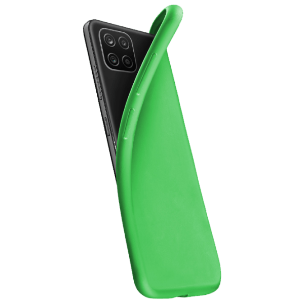Husă pentru smartphone Samsung Galaxy A03 (Rubber Chroma) Green Cellularline, Cauciuc, Back photo 1