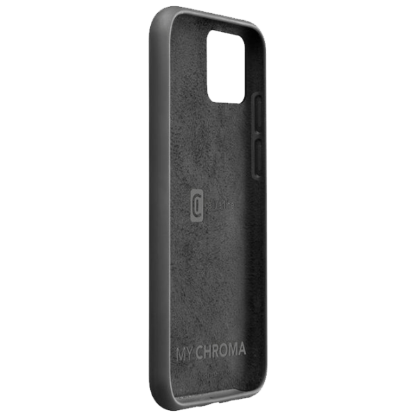 Husă pentru smartphone Samsung Galaxy A03 (Rubber Chroma) Black Cellularline, Cauciuc, Back photo 2