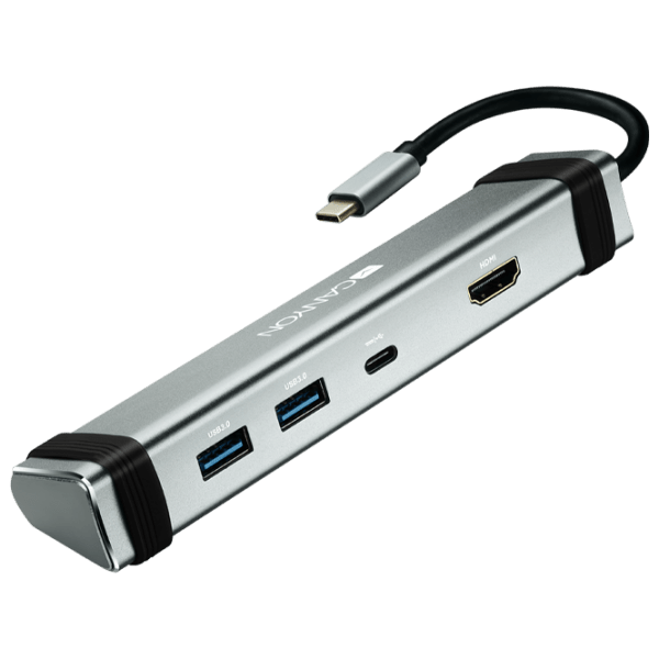 Адаптер Canyon DS-3 Серебристый USB Type-C photo 1
