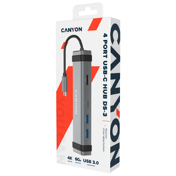 Адаптер Canyon DS-3 Серебристый USB Type-C photo 5