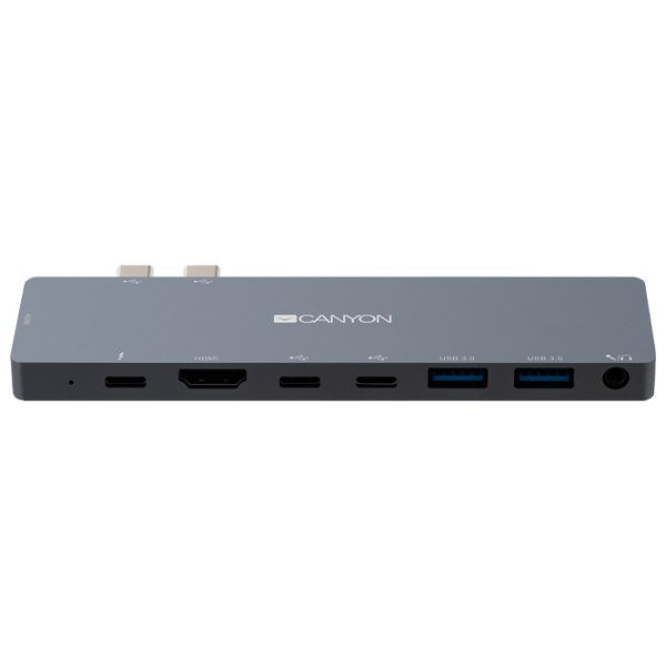 Adapter Canyon DS-8 Gray USB Type-C photo 1
