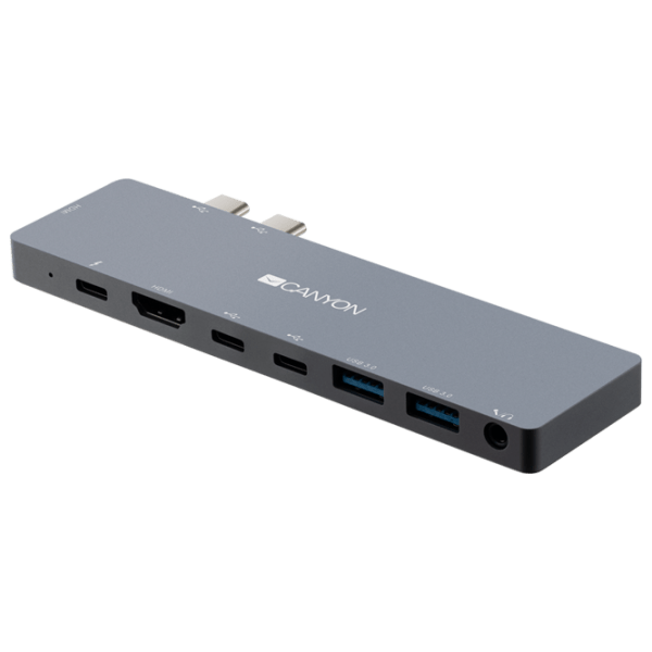 Adapter Canyon DS-8 Gray USB Type-C photo 2