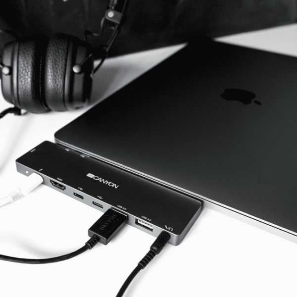 Adapter Canyon DS-8 Gray USB Type-C photo 5