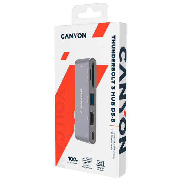 Adapter Canyon DS-5 Gray USB 3.0 photo 4