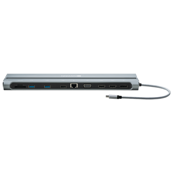 Адаптер Canyon DS-9 Серебристый USB Type-C photo 1