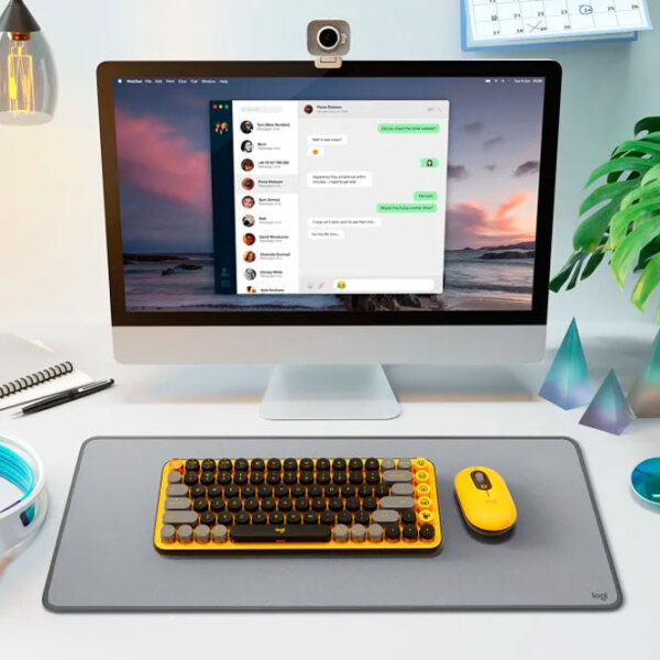 Клавиатура Logitech POP Keys Желтый Игровой, Беспроводные photo 8