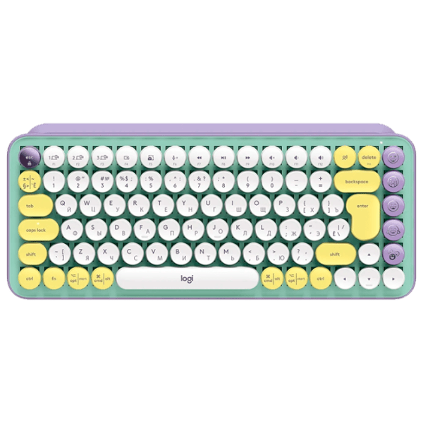 Клавиатура Logitech POP Keys Мятный Игровой, Беспроводные photo 1