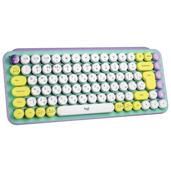 Клавиатура Logitech POP Keys Мятный Игровой, Беспроводные photo 3