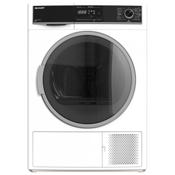 Mașină de uscat rufe SHARP KD-HHH9S8GW3-EE White 9 kg, A+++ photo 1
