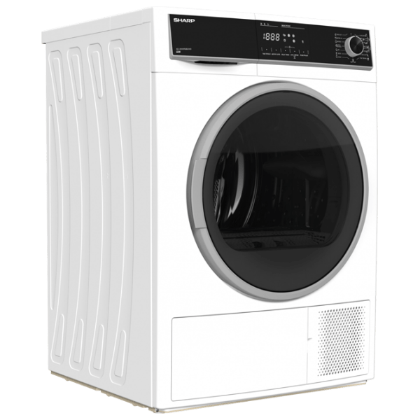 Mașină de uscat rufe SHARP KD-HHH9S8GW3-EE White 9 kg, A+++ photo 2