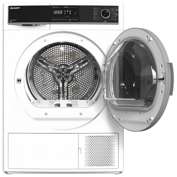 Mașină de uscat rufe SHARP KD-HHH9S8GW3-EE White 9 kg, A+++ photo 4
