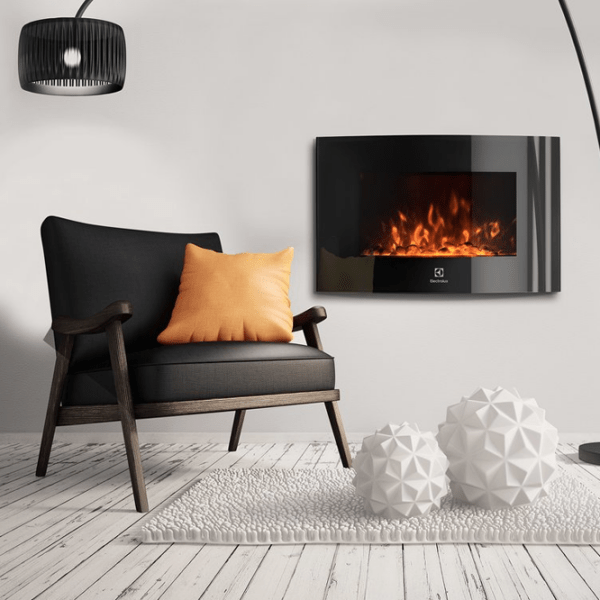 Șemineu electric Electrolux EFP/ W-1200URLS Black 2000 W, 25 m&sup2;, Electronic photo 4