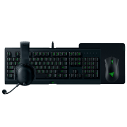Tastatura & Mouse Razer Cynosa Lite & DeathAdder Essential & Gigantus V2 Large & BlackShark V2 X Black Gaming, Cu fir
