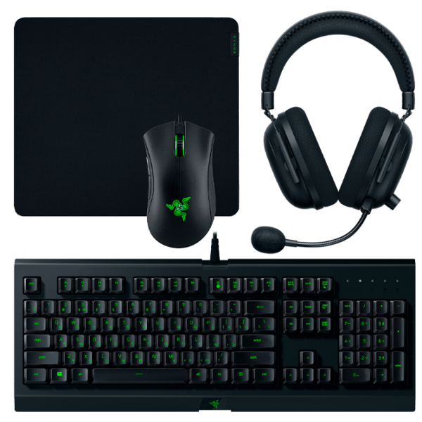 Tastatura & Mouse Razer Cynosa Lite & DeathAdder Essential & Gigantus V2 Large & BlackShark V2 X Black Gaming, Cu fir photo 2