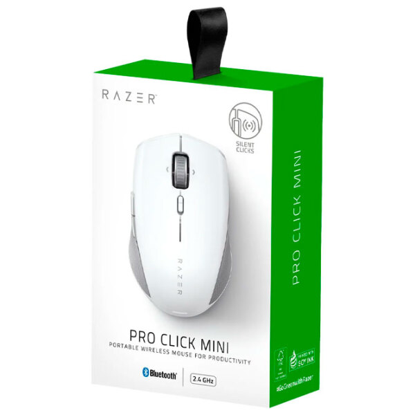 Mouse Razer Pro Click Mini White Fără fir, 6400 dpi photo 6
