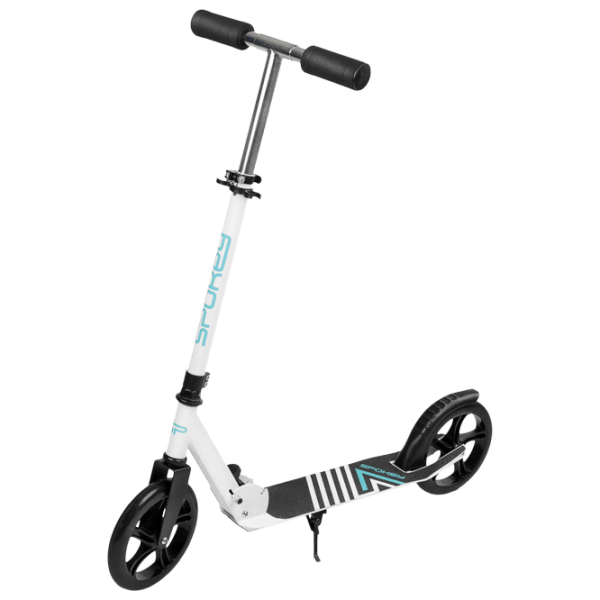 Детский двухколёсный самокат Spokey Ayas (929393) Белый 3 года, 100 кг, Полиуретановые photo 1