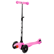 Детский трёхколёсный самокат Spokey Funride (927048) Розовый 3 года, 20 кг, Пластиковые с силиконом
