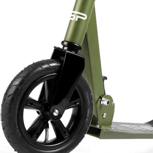 Детский двухколёсный самокат Spokey Tunk (927051) Зелёный 8 лет, 100 кг, Надувные photo 3