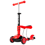 Детский трёхколёсный самокат Spokey Tripla (927100) Красный 2 года, 20 кг, Пластиковые с силиконом