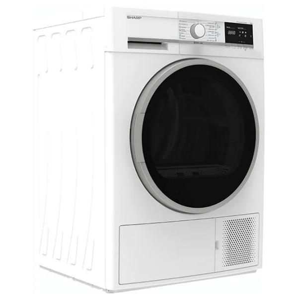 Mașină de uscat rufe SHARP KD-GHB7S7GW2-EE White 7 kg, A++ photo 2