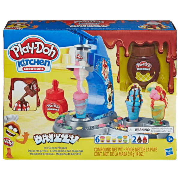 Set de creație Hasbro Play-Doh DRIZZY ICE CREAM PLAYSET E6688 Multicolor Pentru copii, 3+ photo 1