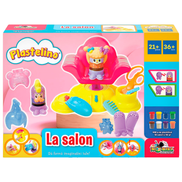 Set de creație Noriel Plastelino La salon INT3565 Multicolor Pentru copii, 3+ photo 1