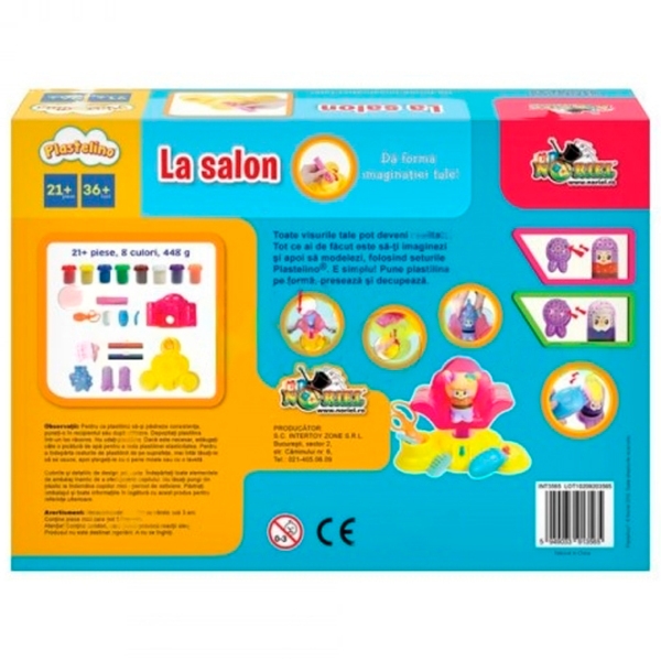 Set de creație Noriel Plastelino La salon INT3565 Multicolor Pentru copii, 3+ photo 2