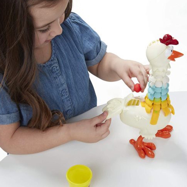 Set de creație Hasbro Play-Doh Cluck a-Dee Feather Fun Chicken E6647 Multicolor Pentru copii, 3+ photo 9