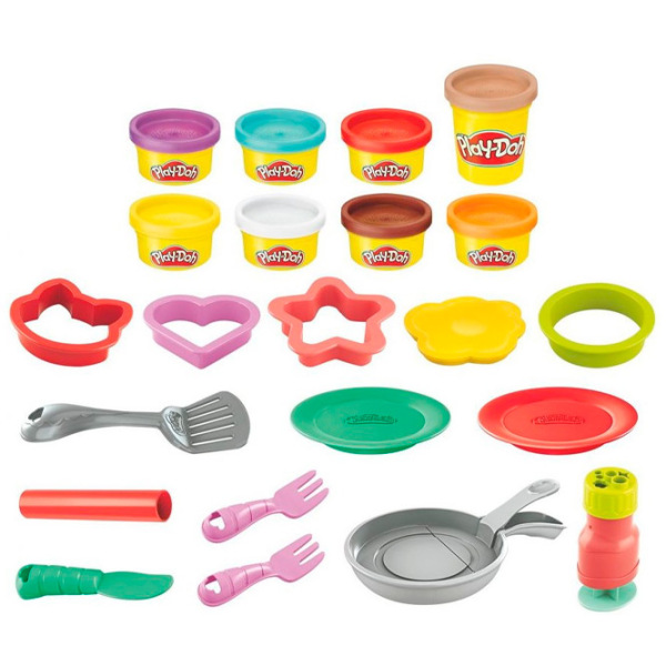 Креативный набор Hasbro Play-Doh FLIP N PANCAKES PLAYSET F1279 Разноцветный Для детей, 3+ photo 2