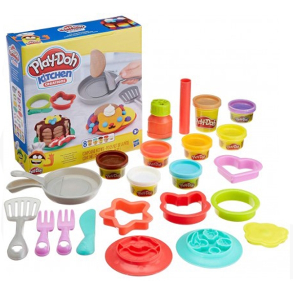 Креативный набор Hasbro Play-Doh FLIP N PANCAKES PLAYSET F1279 Разноцветный Для детей, 3+ photo 3