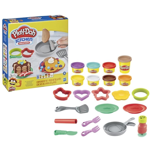 Креативный набор Hasbro Play-Doh FLIP N PANCAKES PLAYSET F1279 Разноцветный Для детей, 3+ photo 4
