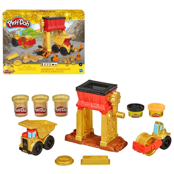 Set de creație Hasbro Play-Doh Gold Miner E9436 Multicolor Pentru copii, 3+ photo 4