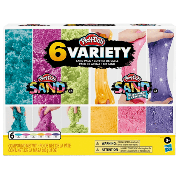 Креативный набор Hasbro Play-Doh SAND VARIETY PACK F0103 Разноцветный Для детей, 3+ photo 1