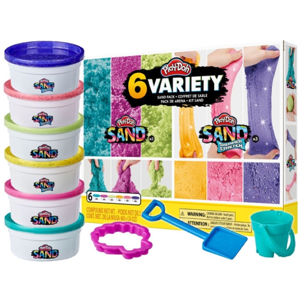 Креативный набор Hasbro Play-Doh SAND VARIETY PACK F0103 Разноцветный Для детей, 3+ photo 4