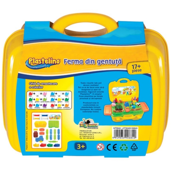 Set de creație Noriel Plastelino Ferma din gentuța INT6840 Multicolor Pentru copii, 3+ photo 3