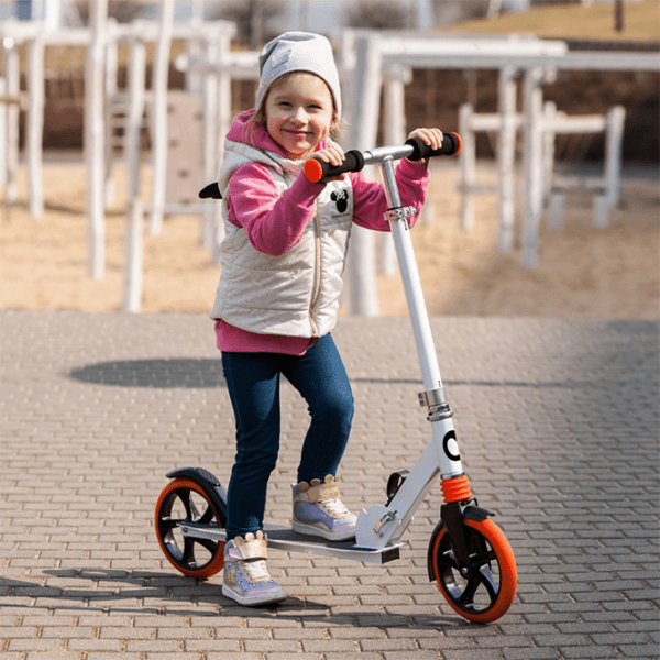 Детский двухколёсный самокат Lionelo Luca (1000916-002) Белый 3 года, 100 кг, Полиуретановые photo 6