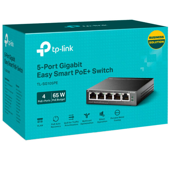 Switch TP-Link TL-SG105PE Black 10 Gbit/ s photo 4