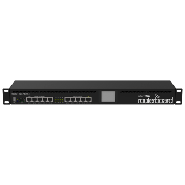 Router Mikrotik RB2011UiAS-RM Black  photo 1