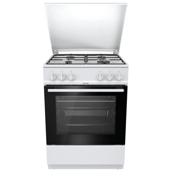 Aragaz Gorenje G 6111 WJ White Tipul plitei: Pe gaz, 72 l, Tipul cuptorului: Pe gaz photo 1