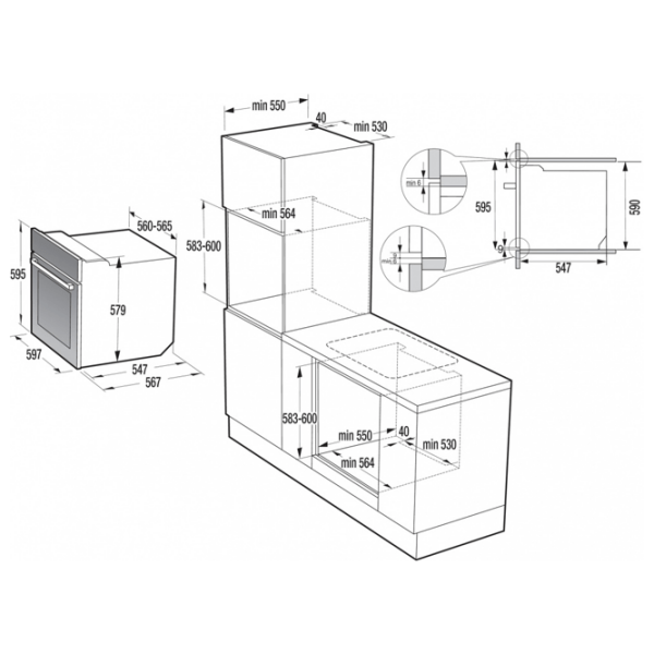 Духовой шкаф Gorenje BPS 737 E301BG Черный A+, 70 л photo 5
