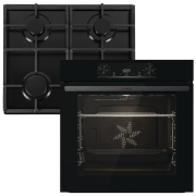 Cuptor încorporabil Gorenje BO6735E02BK + G641EB Black A, 77 l
