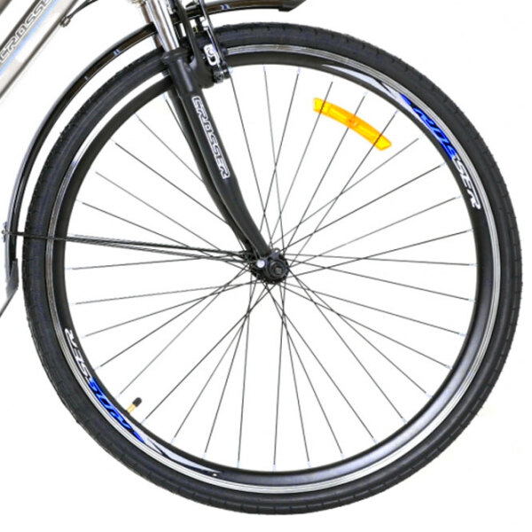 Bicicletă Crosser CITY 700C 28" 18" Blue Gray Aluminiu / Pentru adulți photo 3