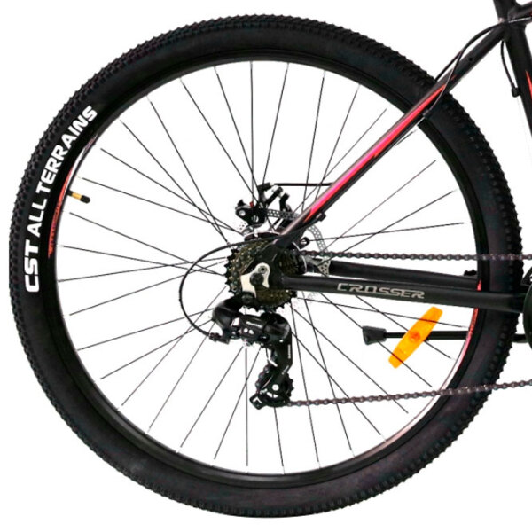 Bicicletă Crosser INSPIRON 29" 21" Red Black Aluminiu / Pentru adulți photo 1