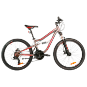 Bicicletă Crosser Legion 24" 13" (26-031-21-13) Red Aluminiu / Pentru adulți