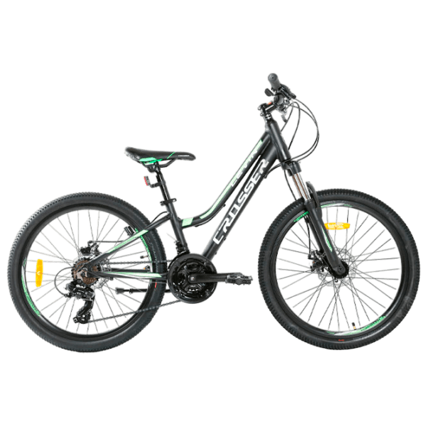 Bicicletă Crosser Levin 26" 14" (24-036-21-14) Green Aluminiu / Pentru adulți photo 1
