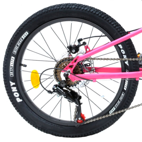 Bicicletă Crosser Kids Bike 20" Pink Aluminiu / Pentru copii photo 3
