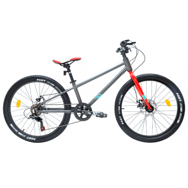 Bicicletă Crosser Kids Bike 24" Gray Red Aluminiu / Pentru copii photo 1